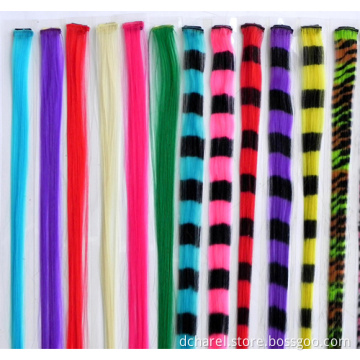 Stainable Color Synthetic Hair Extension